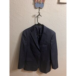 Calvin‎ Klein Blazer Mens 40R Blue Sport Coat Suit Jacket Wool
